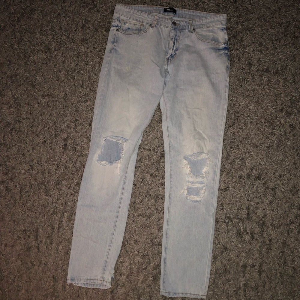 Nova Men Distressed Skinny Jeans, Size 34